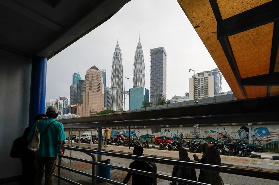 The Petronas Twin Towers (centre) in Malaysia, on 22 March 2024. (Samsul Said/Bloomberg)