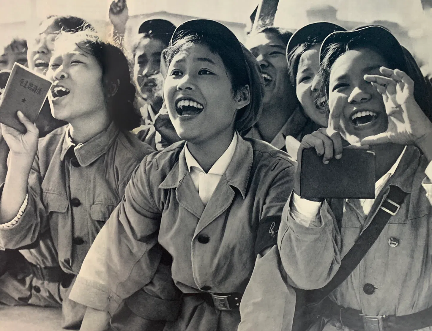 Female Red Guards in Tiananmen Square, 1966.