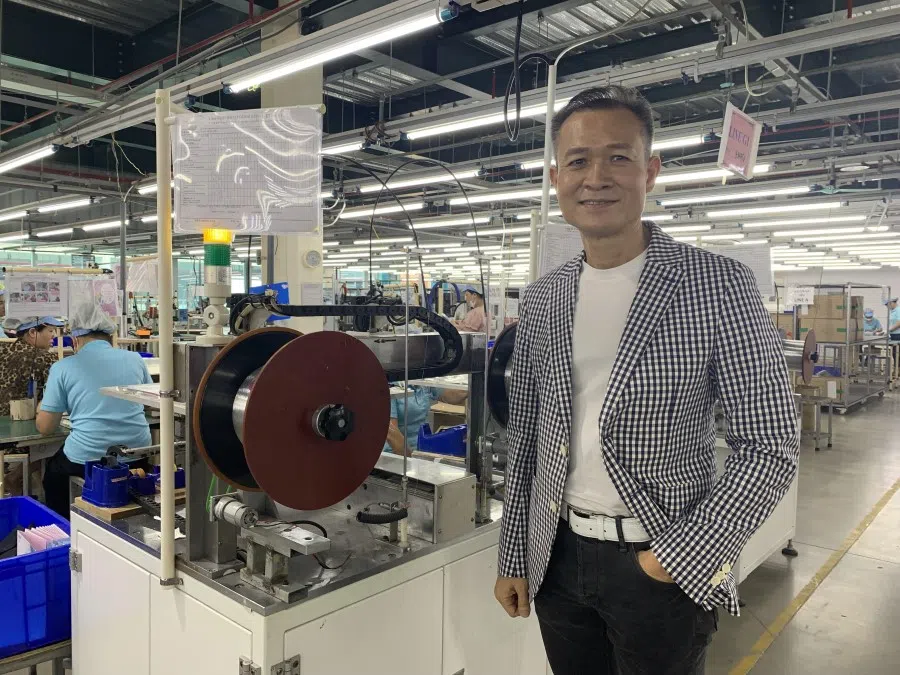 Charles Wong, director of Superior EMS Limited, said the company decided to set up operations in Vietnam in response to customers' risk concerns. (SPH Media)