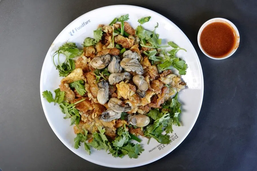 Oyster pancake served at a hawker centre in Singapore. (SPH Media)