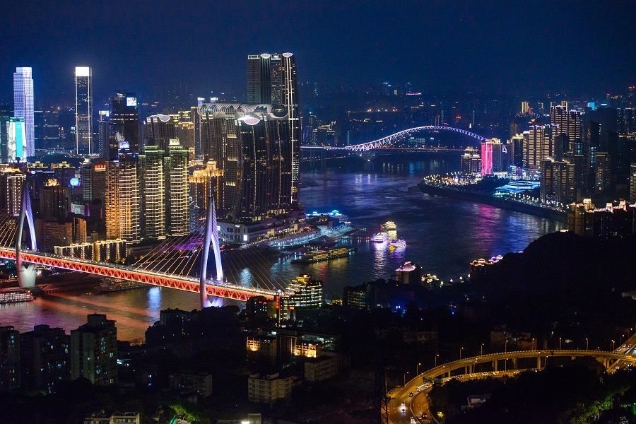 The night scene of Chongqing, China, 20 July 2021. (CNS)