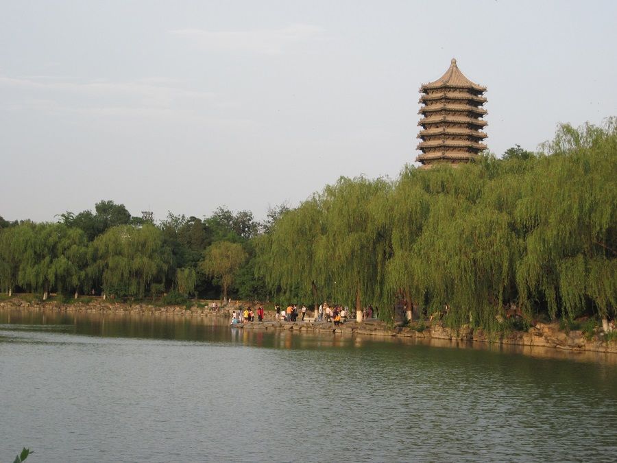 Weiming (or Unnamed) Lake, with the Boya Pagoda in the background, at the Peking University campus. (SPH Media)