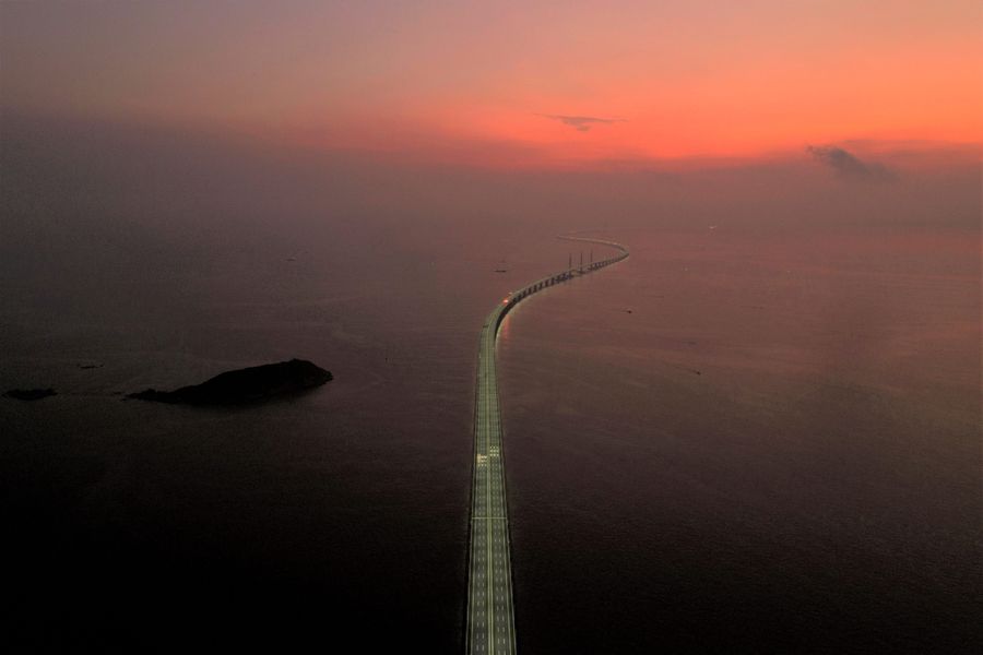 The Hong Kong-Zhuhai-Macau Bridge, a key infrastructure in the Greater Bay Area project. (Reuters)