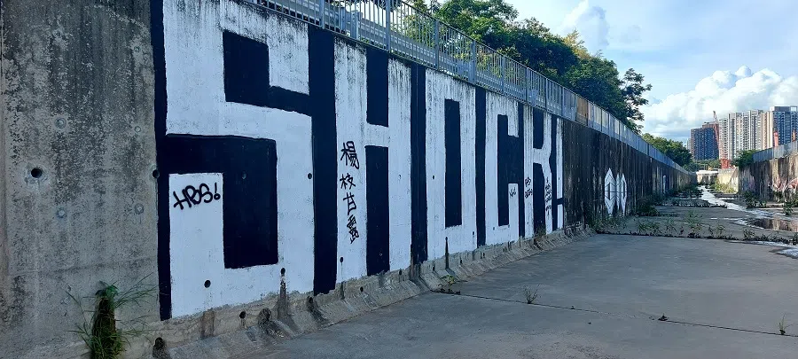 Figure 3: A throw-up by Shock, in just black and white.