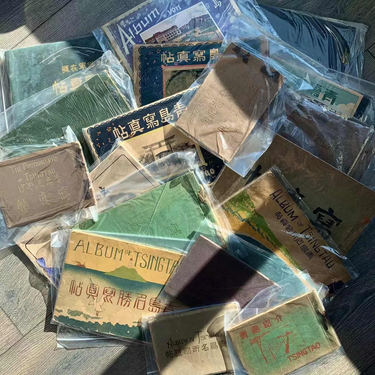 Some of this author’s collection of catalogs and photo books.