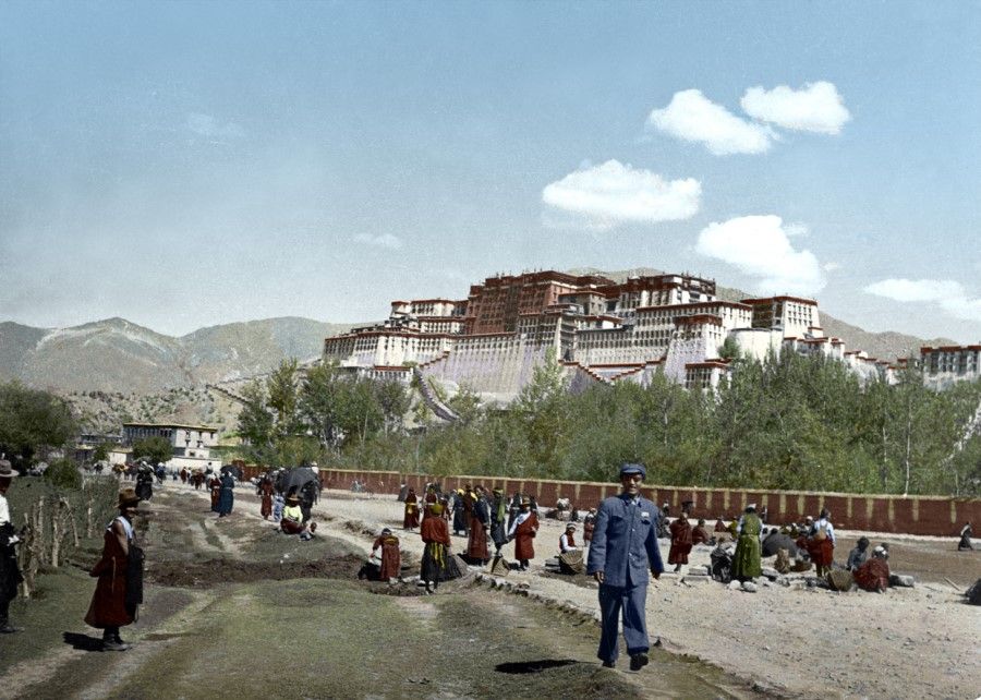 Potala Palace in Lhasa, Tibet, 1951.