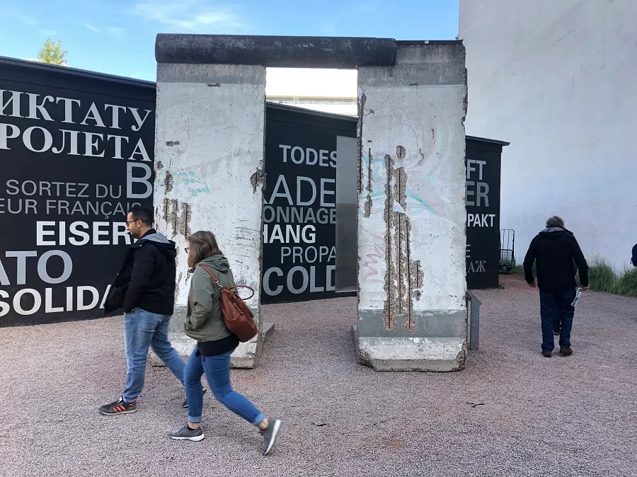 Remnant of the Berlin Wall near Checkpoint Charlie. (SPH Media)