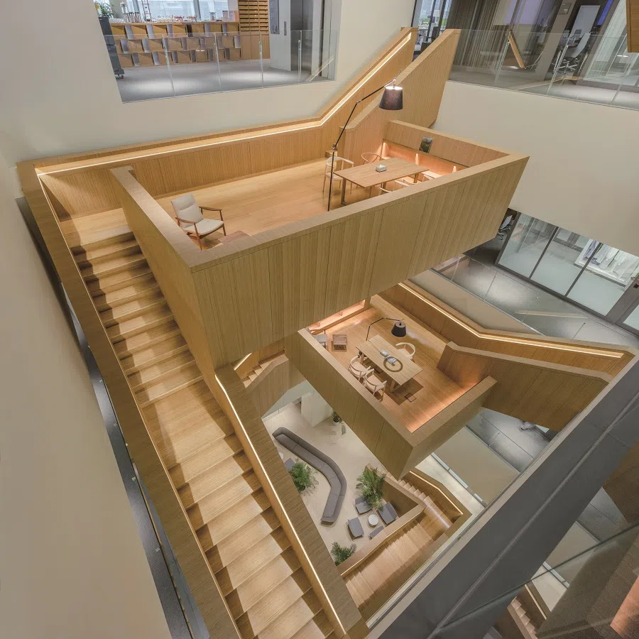 Chang Yung Ho, Novartis Shanghai, interior of atrium, 2015. (Photo: Lv Hengzhong)
