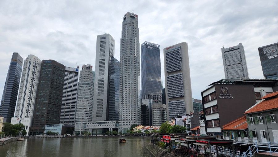 The business district in Singapore, 25 June 2022. (SPH Media)