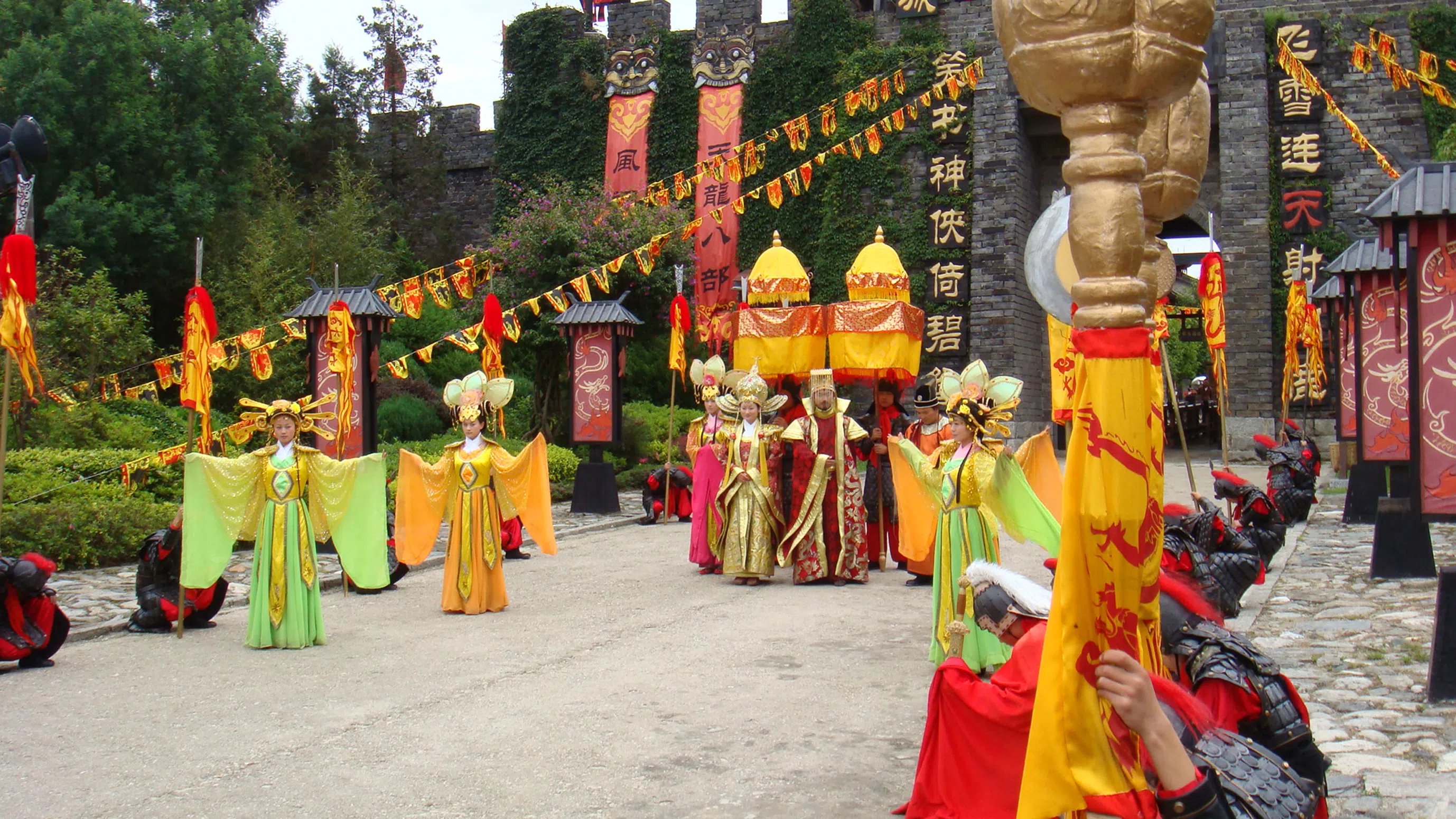 A shot of the Tian Long Ba Bu movie studio in Dali, built for the filming of the wuxia film. (SPH Media)