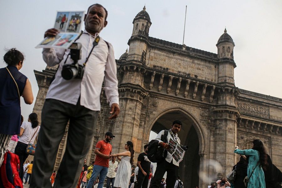 The Gateway of India in Mumbai, India, on 7 January 2023. (Dhiraj Singh/Bloomberg)