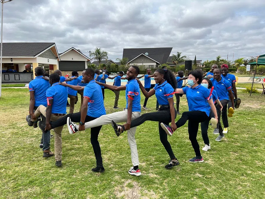 Yocean Group employees at a group activity. (Photo provided by interviewee)