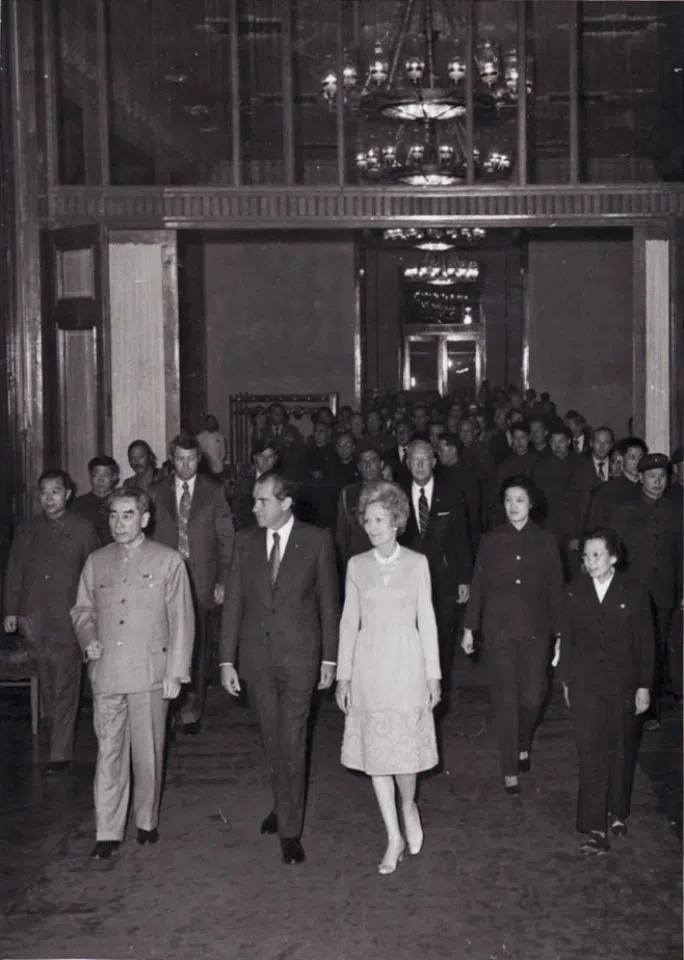 In 1972, President Nixon and his wife attended a banquet in their honour.