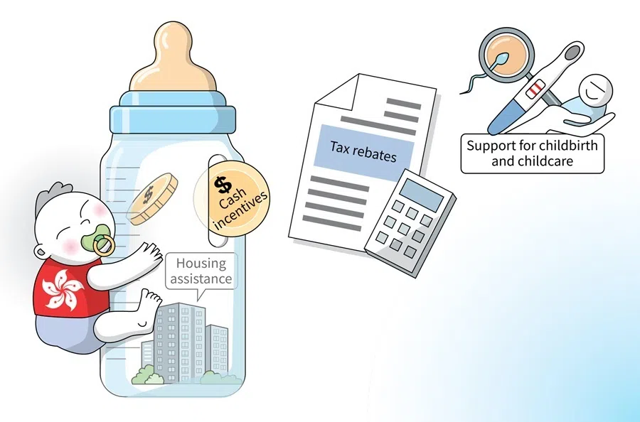 The Hong Kong government has introduced new measures to boost its birth rate.