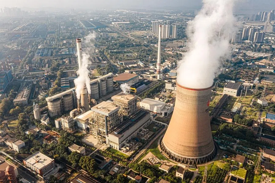 An aerial view of a cooling tower of a nuclear power plant in Wuhan, China, taken on 30 June 2023. (iStock)