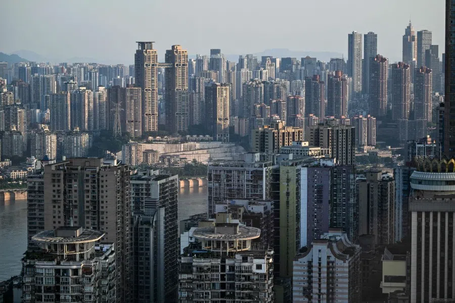 General view of buildings along the Yangtze River in Chongqing, in southwestern China’s Chongqing on 11 June 2025. (Hector Retamal/AFP)