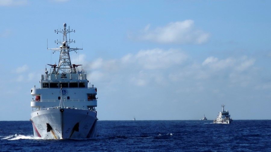 Chinese coastguard ships in the South China Sea, 15 July 2014. (Martin Petty/Reuters)