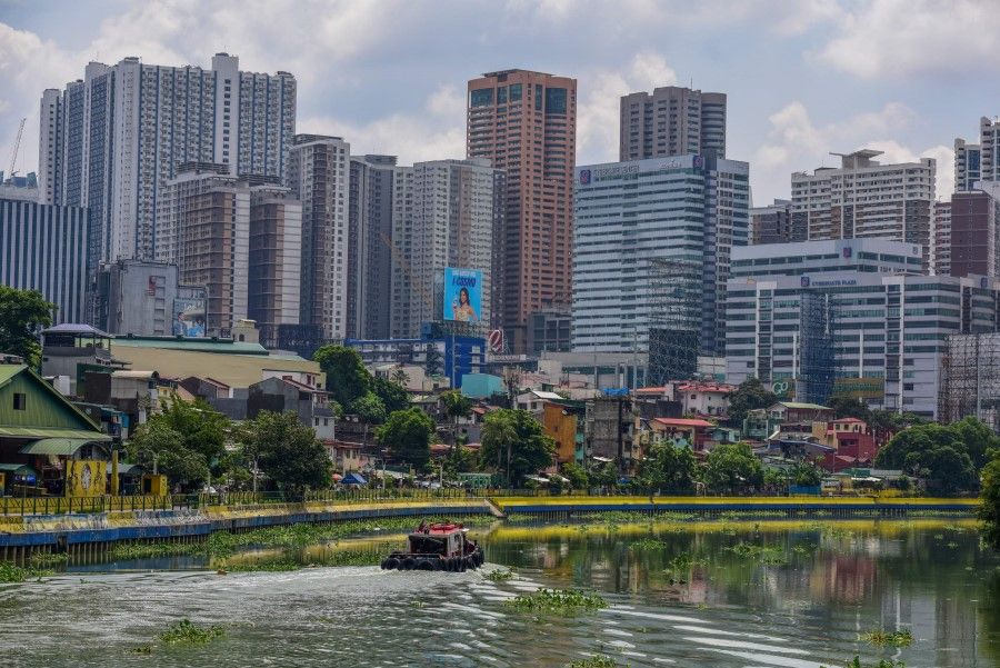 The Makati business district in Manila, the Philippines, on 29 May 2022. (Maria Tan/AFP)