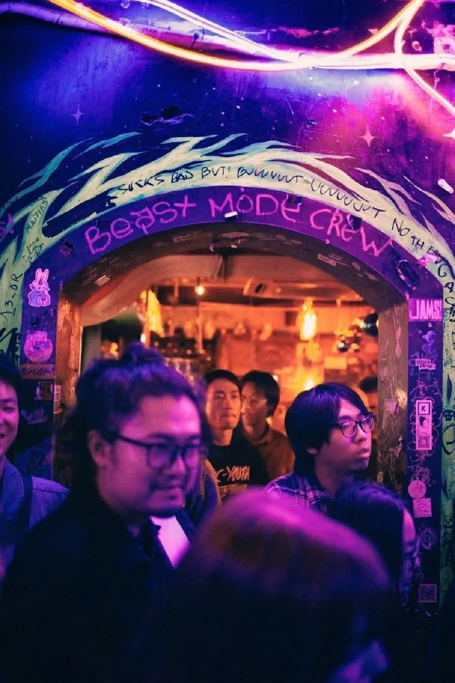 Like many other Chinese “live houses”, C’s bar opts for edgy, underground vibes. (Mattias Isaksson)