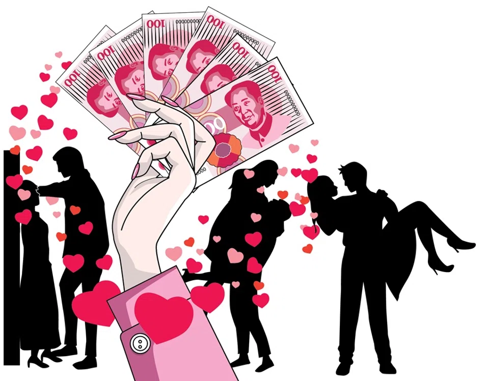 As women enjoy a higher social status and consumerism gains popularity, men are increasingly becoming a “commodity” for consumption, with the male body consequently becoming an object of the female gaze. (Graphic: Li Liqun)