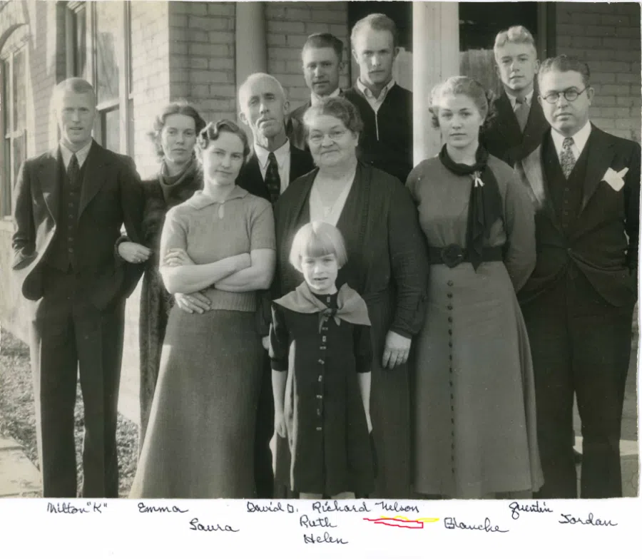 A portrait of Quentin Rust and family. (From the website familysearch.com)