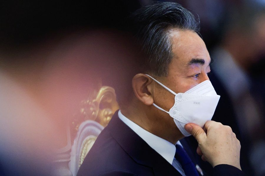 Chinese Foreign Minister Wang Yi proposed a constructive role for China in Syria, Yemen and Libya and on Palestinian issues and Iran's nuclear issue. (Soe Zeya Tun/Reuters)