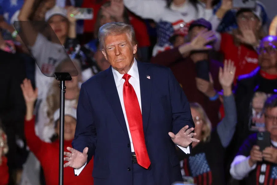 US President Donald Trump speaks at a rally at Circa Resort & Casino on 25 January 2025 in Las Vegas, Nevada. (Ian Maule/Getty Images via AFP)