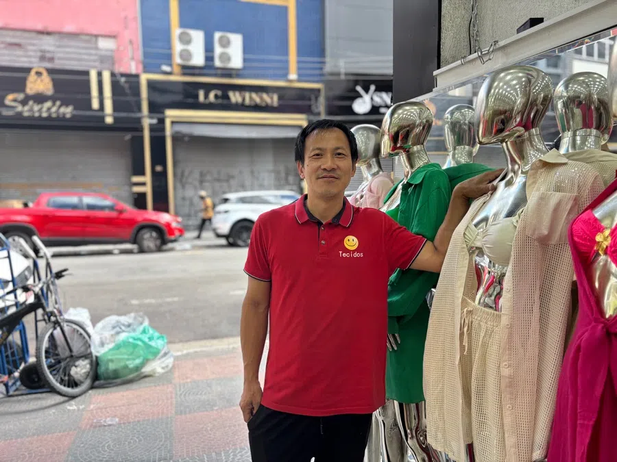 Zou Wangjun came to Brazil following the footsteps of a relative. (Lim Zhan Ting/SPH Media)