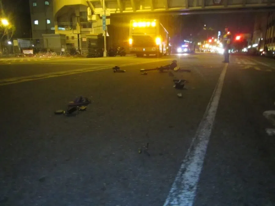 Wrya Azeez lost his wife and son in a traffic accident in Taichung, Taiwan. (Internet)
