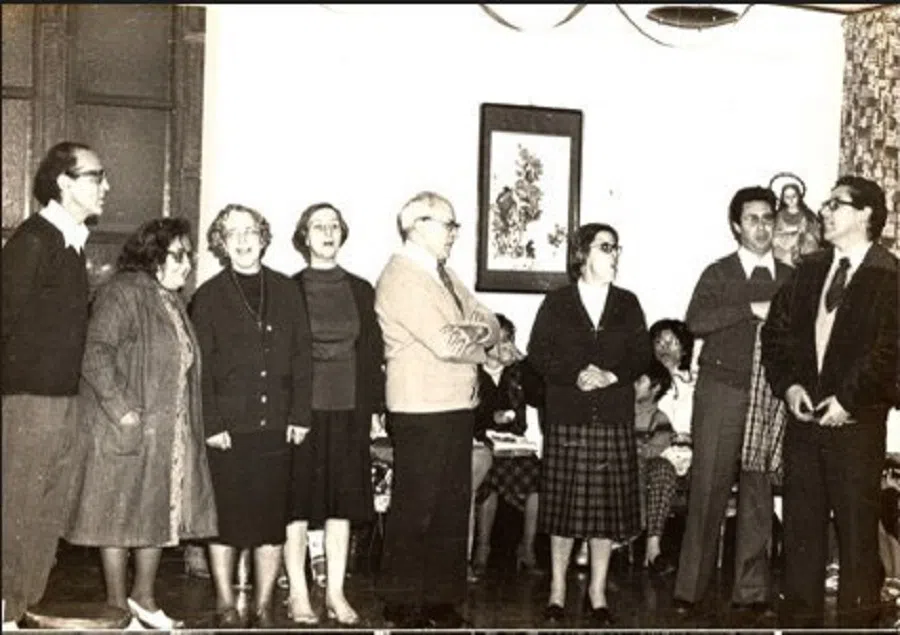 Spanish priests and nuns teaching at Fu Jen Catholic University in Taipei, 1976 — some had relocated from Fu Jen University in Beiping (Beijing).