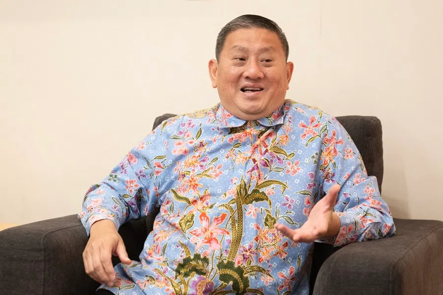 Tan is dressed in his signature batik in this shot taken on 15 September 2025. (Photo: Li Shanyi)