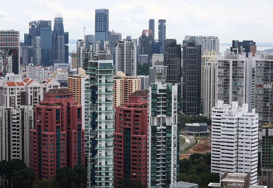 A view of private apartments and properties in Orchard, Singapore. (SPH Media)