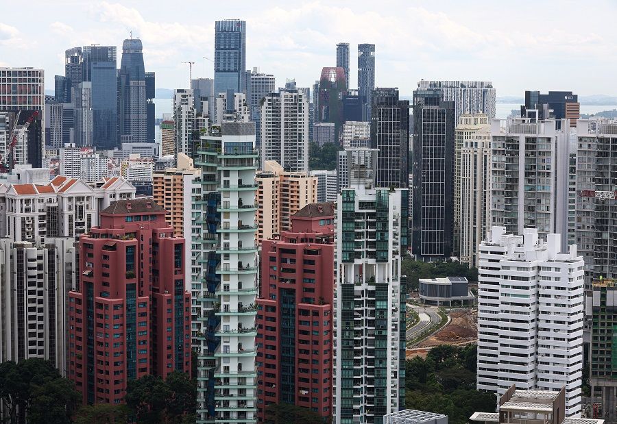 A view of private apartments and properties in Orchard, Singapore. (SPH Media)