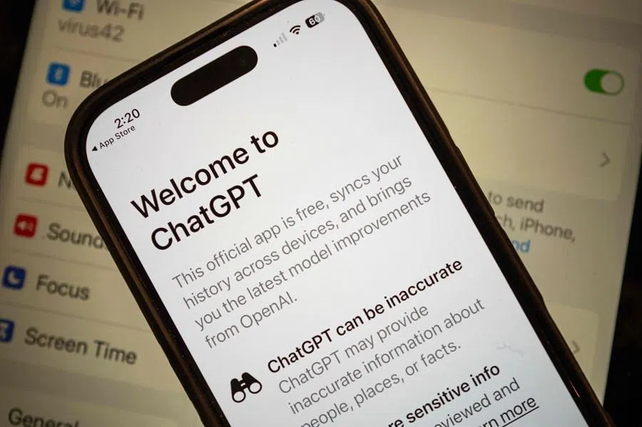 The ChatGPT app by OpenAI is shown on a cell phone on 3 March 2026 in Chicago, Illinois. (Scott Olson/Getty Images via AFP)