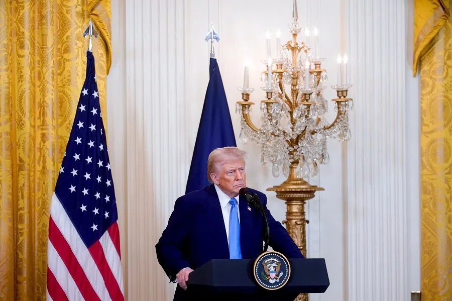 US President Donald Trump pictured in the East Room of the White House in Washington, DC, US, on 24 February 2025. (Al Drago/Bloomberg)