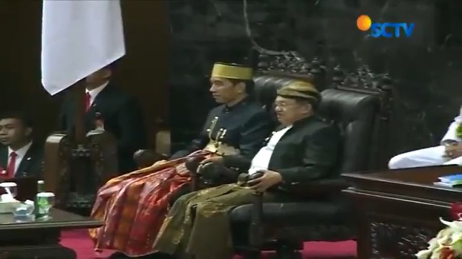 A screen grab from a video featuring Indonesian President Joko Widodo (left) with Vice-President Jusuf Kalla in 2017. (Internet)