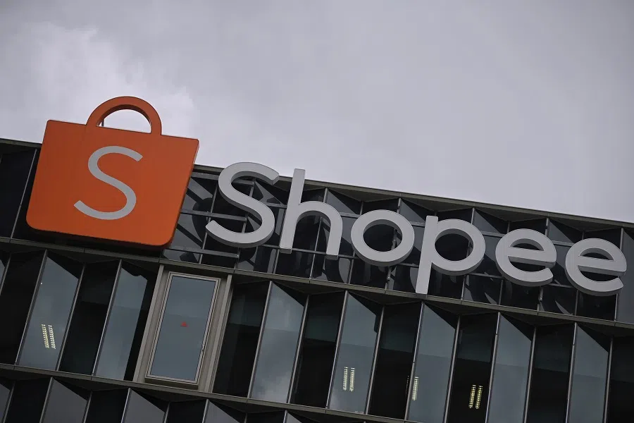 The exterior of Shopee's regional headquarters in Singapore, 20 December 2022. (SPH Media)