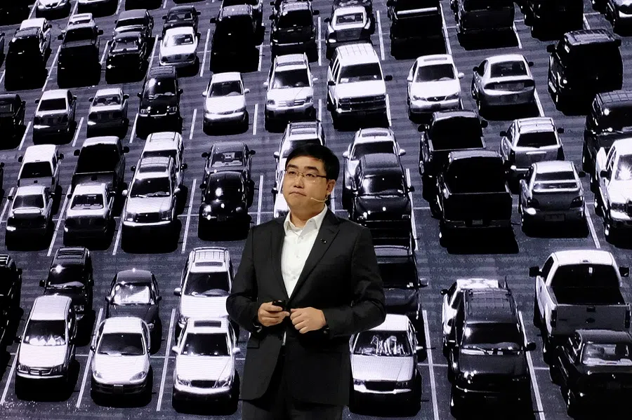 Didi Chuxing's CEO Cheng Wei speaks at a product launch event in Beijing, China, 16 November 2020. (Yilei Sun/File Photo/Reuters)