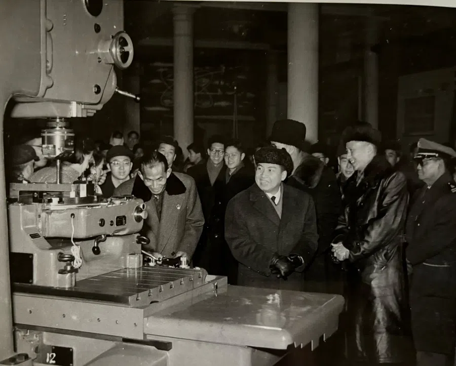 In 1971, Norodom Sihanouk of Cambodia, exiled in China, visited Chinese manufacturing factories and the Chinese government treated him with great hospitality.