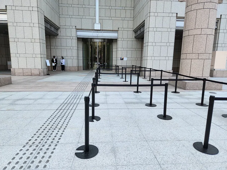 Barriers (Stanchions) (2017-2024) by Puppies Puppies (Felix Gonzalez-Torres).