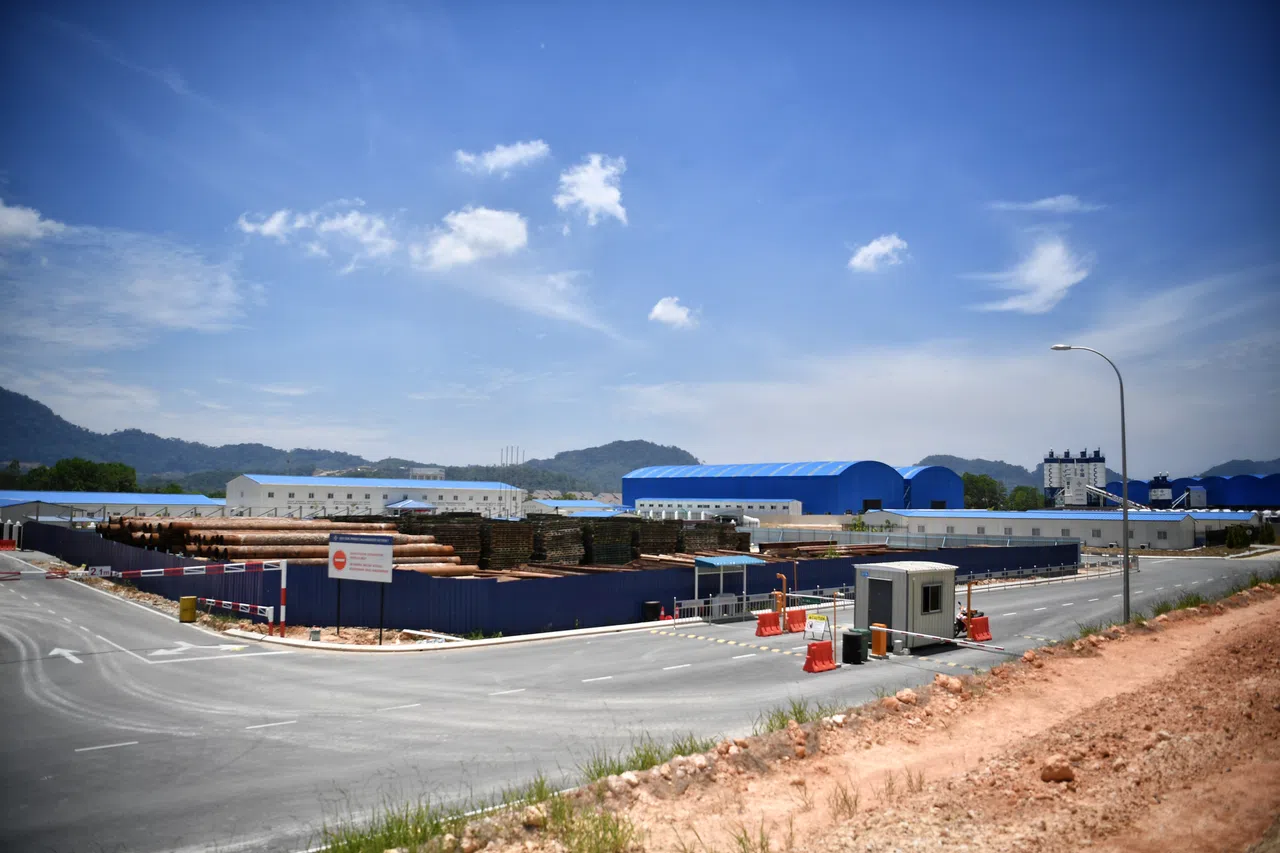 The China Communications Construction Company (CCCC) site in Bentong, Pahang, Malaysia. (SPH Media)