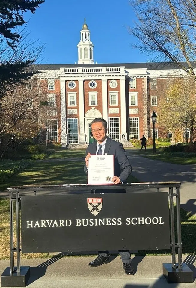 Prof Yeo at Harvard. (Photo provided by interviewee)
