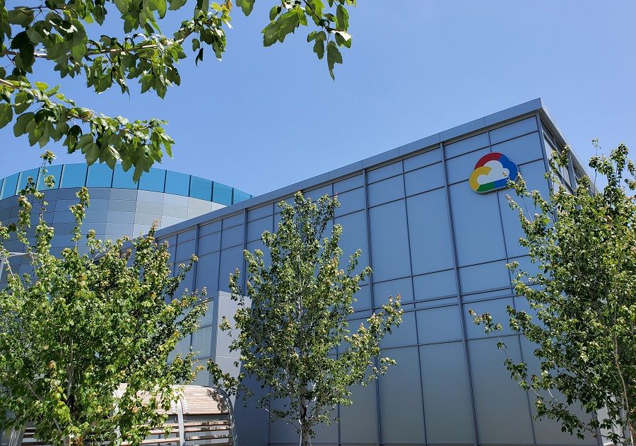 A Google Cloud logo outside of the Google Cloud computing unit's headquarters at the Moffett Place office complex in Sunnyvale, California, US, 19 June 2019. (Paresh Dave/File Photo/Reuters)