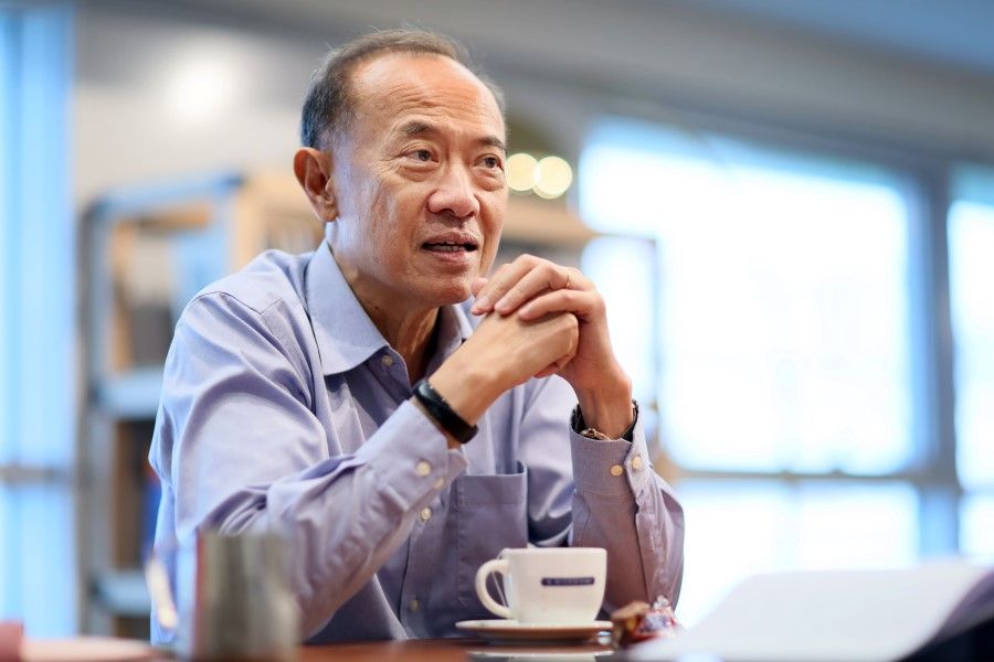 Former Foreign Minister George Yeo spoke at a forum in Taipei on 13 September 2023. (SPH Media)