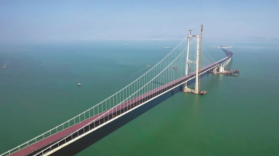 The 24-kilometre cross-sea Shenzhen-Zhongshan Bridge will shorten the drive between Shenzhen and Zhongshan from two hours to just half an hour. (Internet)