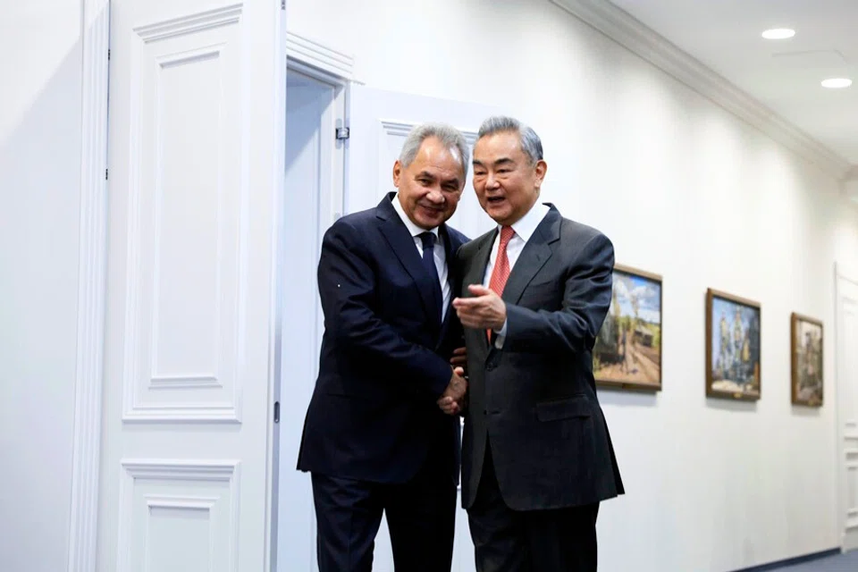 ​Chinese Foreign Minister Wang Yi co-chaired the 20th round of China-Russia strategic security consultations with Russia’s Security Council Secretary Sergei Shoigu on 2 December 2025. (CNS)