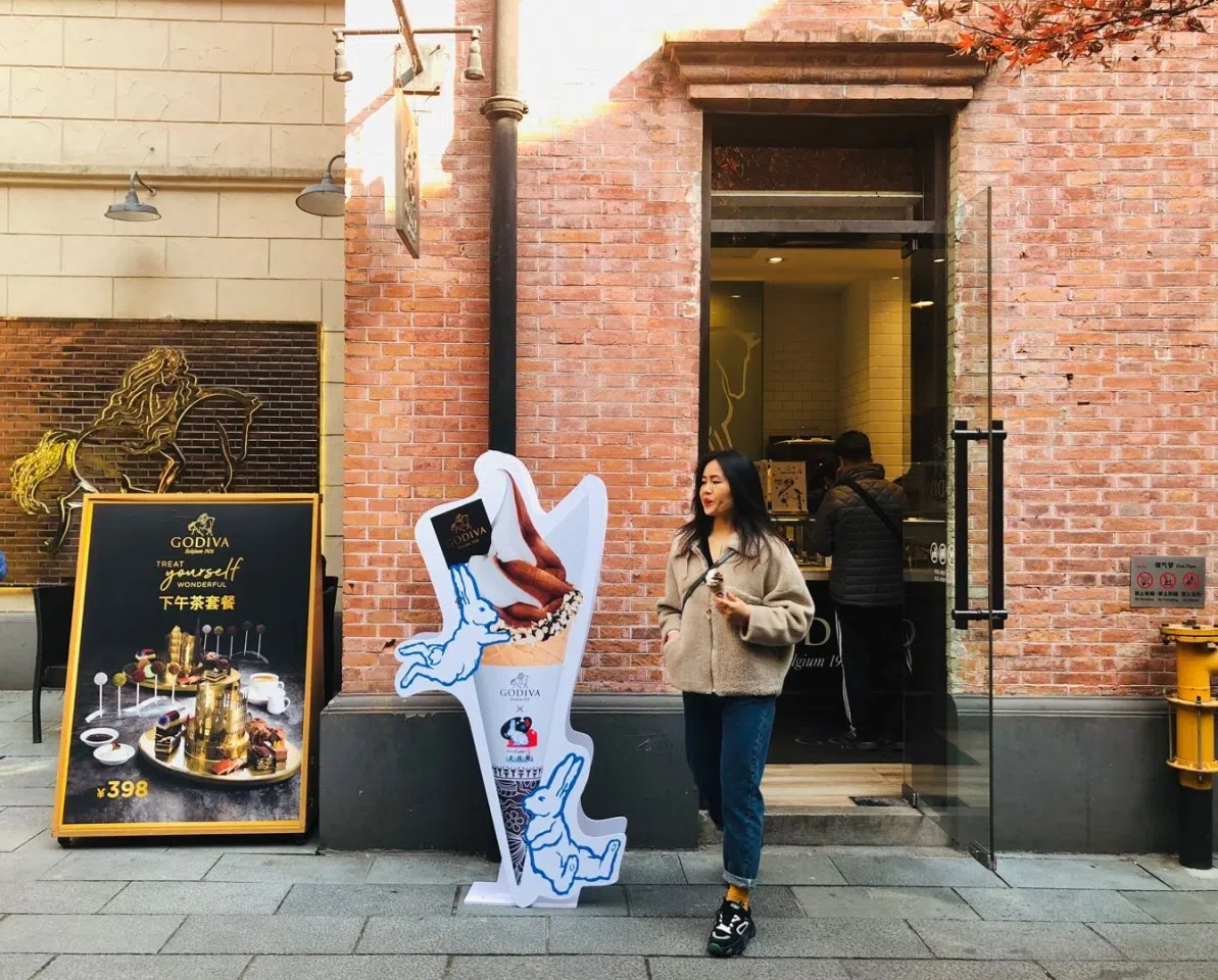 Godiva x White Rabbit ice-cream.