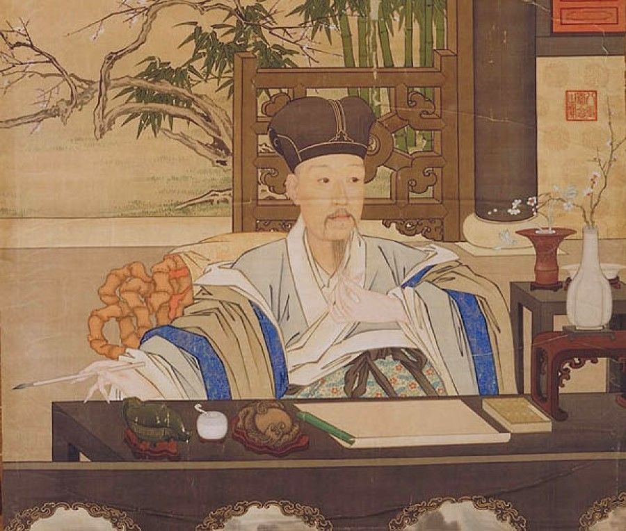"Qianlong in his study", Giuseppe Castiglione, 18th century. (Internet/Wikimedia)