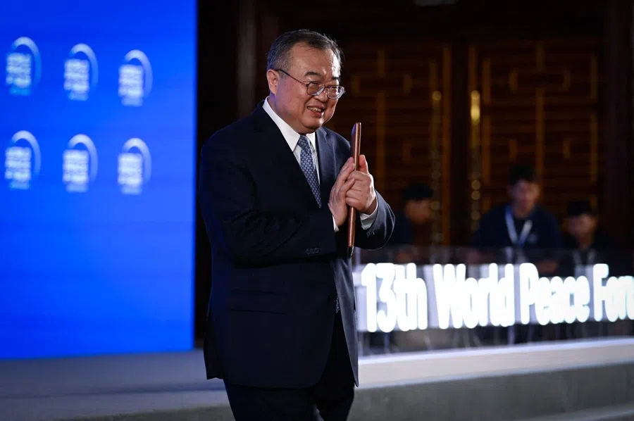 Minister of the International Department of the Communist Party of China Liu Jianchao at the 13th World Peace Forum in Beijing on 3 July 2025.
