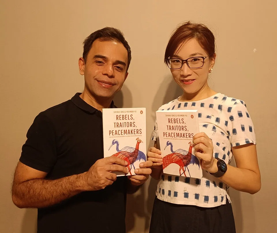 Shivaji Das and Yolanda Yu, the authors of Rebels, Traitors, Peacemakers: True Stories of Love and Conflict in Indian-Chinese Relationships. (Photo: Zhao Lancing)